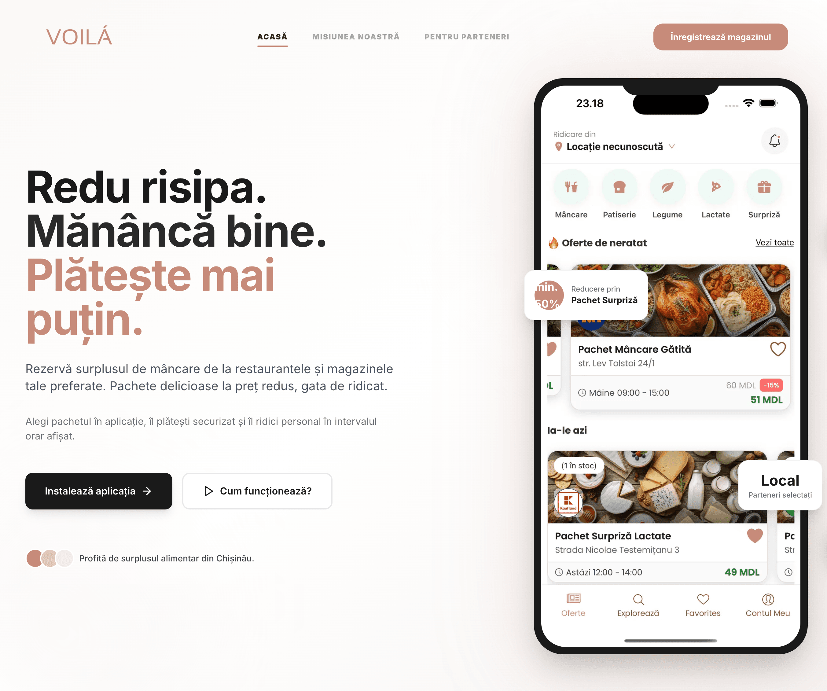 Voila Food App
